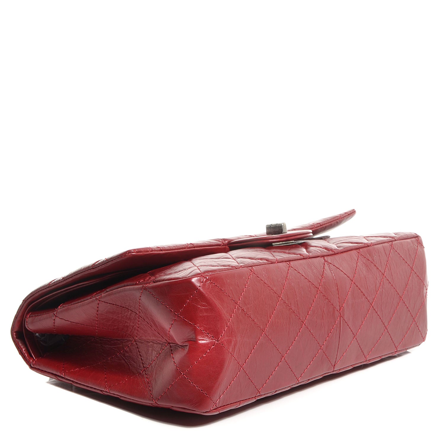 Chanel Aged Calfskin Quilted 2.55 Reissue 227 Flap Red 4 of 10