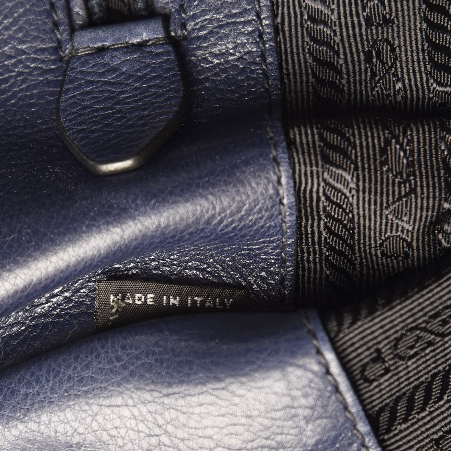 Prada Glace Calf Twin Pocket Tote Baltico 7 of 16