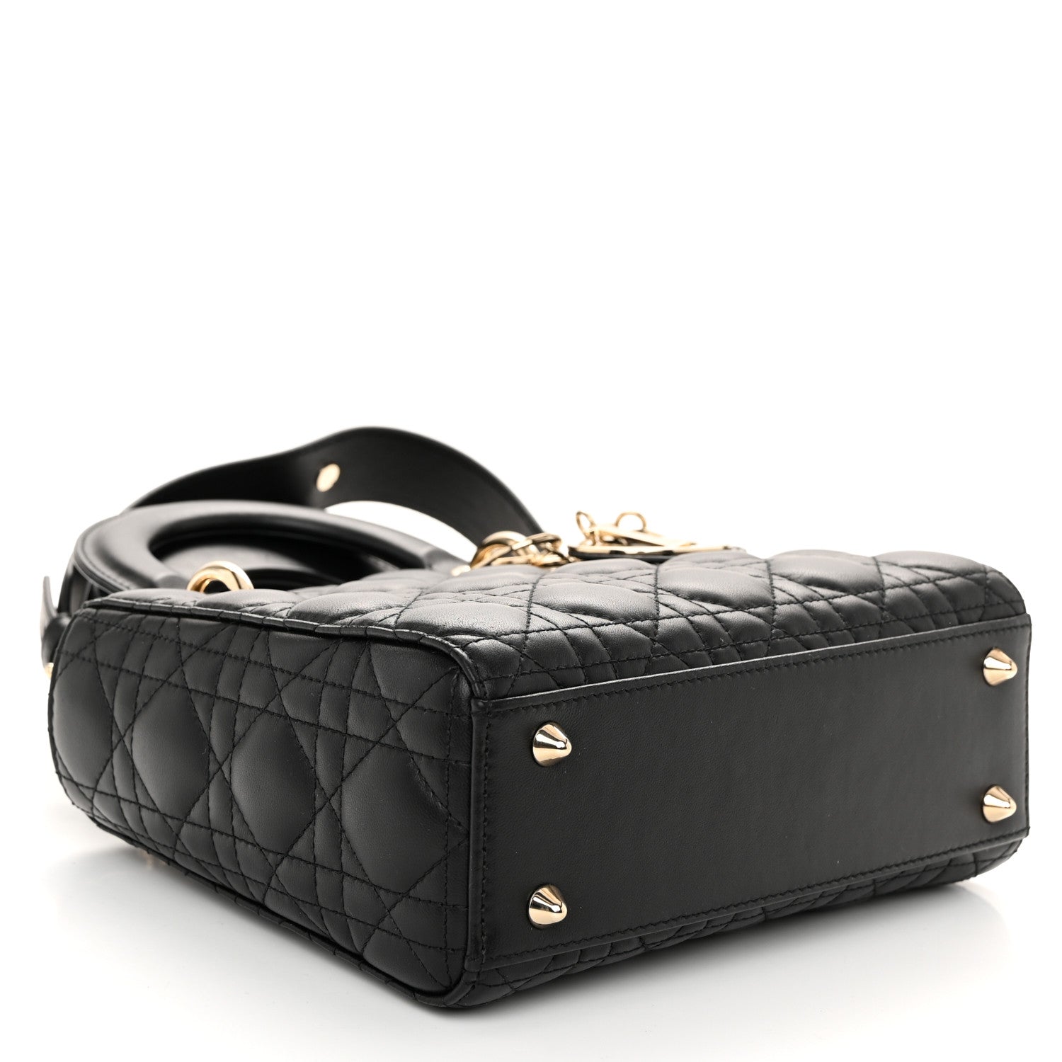 Christian Dior Lambskin Cannage Small My ABCDior Lady Dior Black 4 of 11