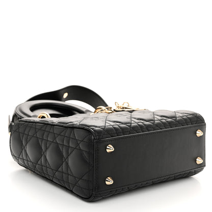 Christian Dior Lambskin Cannage Small My ABCDior Lady Dior Black 4 of 11