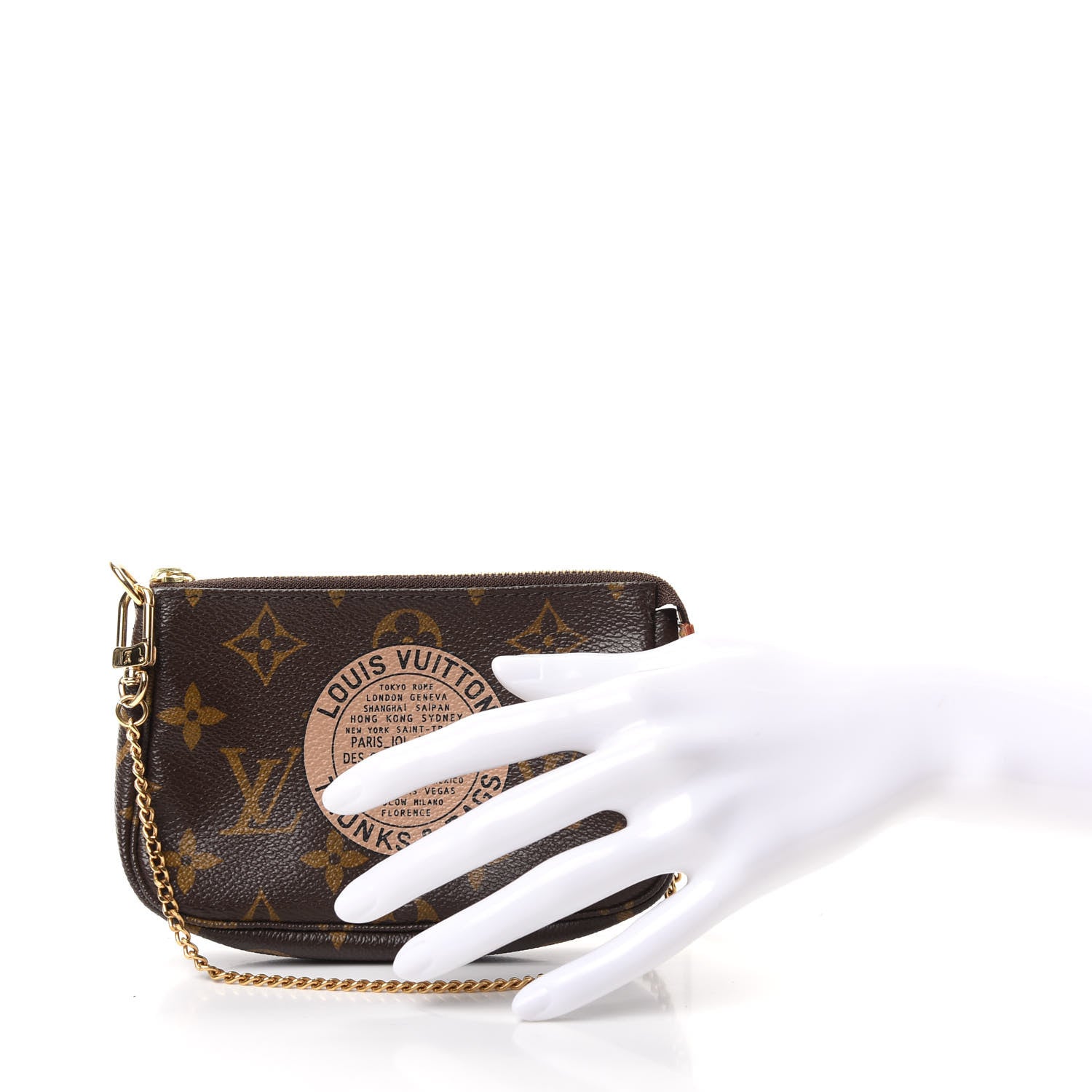 Louis Vuitton Monogram Complice Trunks and Bags Mini Pochette Accessories Beige 2 of 7