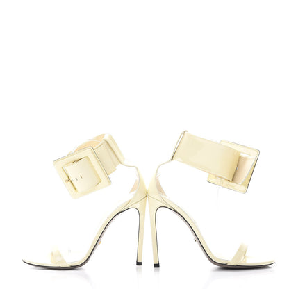 Gucci Patent Victorie Sandals 38 White 5 of 13