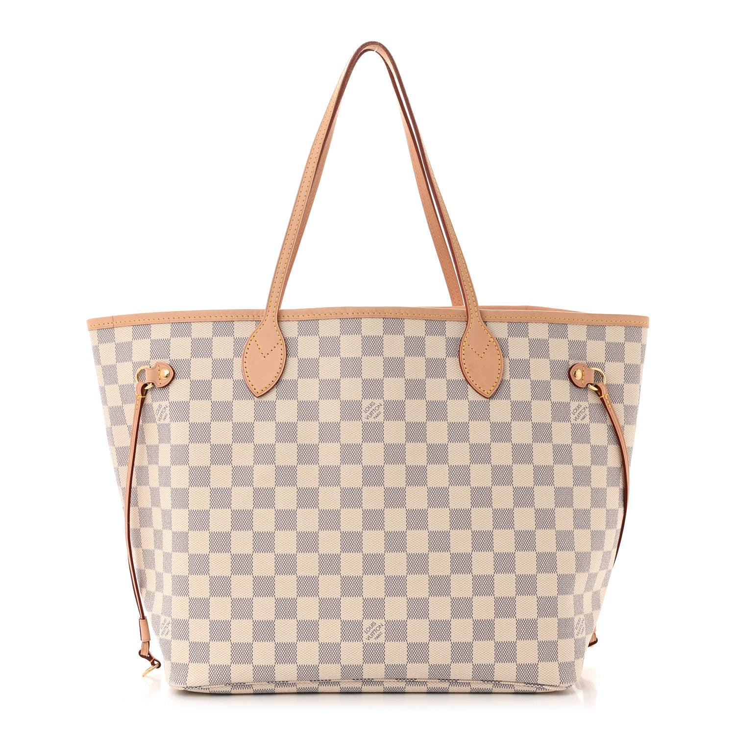 Louis Vuitton Damier Azur Neo Neverfull MM Rose Ballerine 1 of 10