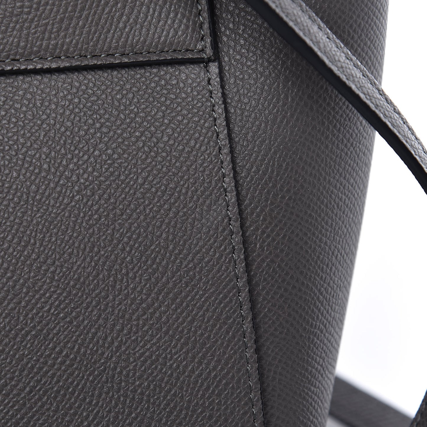 Grained Calfskin Nano Belt Bag Grey