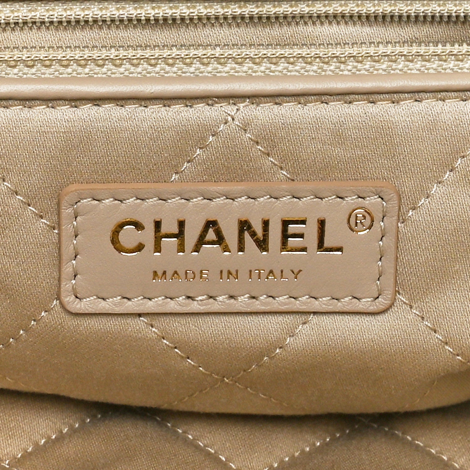 Chanel Metallic Calfskin Quilted Chanel 22 Golden 1617265