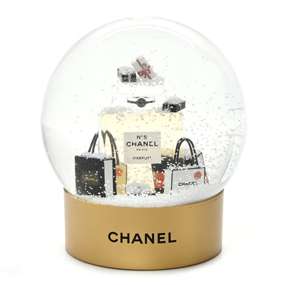 Chanel Glass N°5 Perfume Bottle Snow Globe 1 of 8