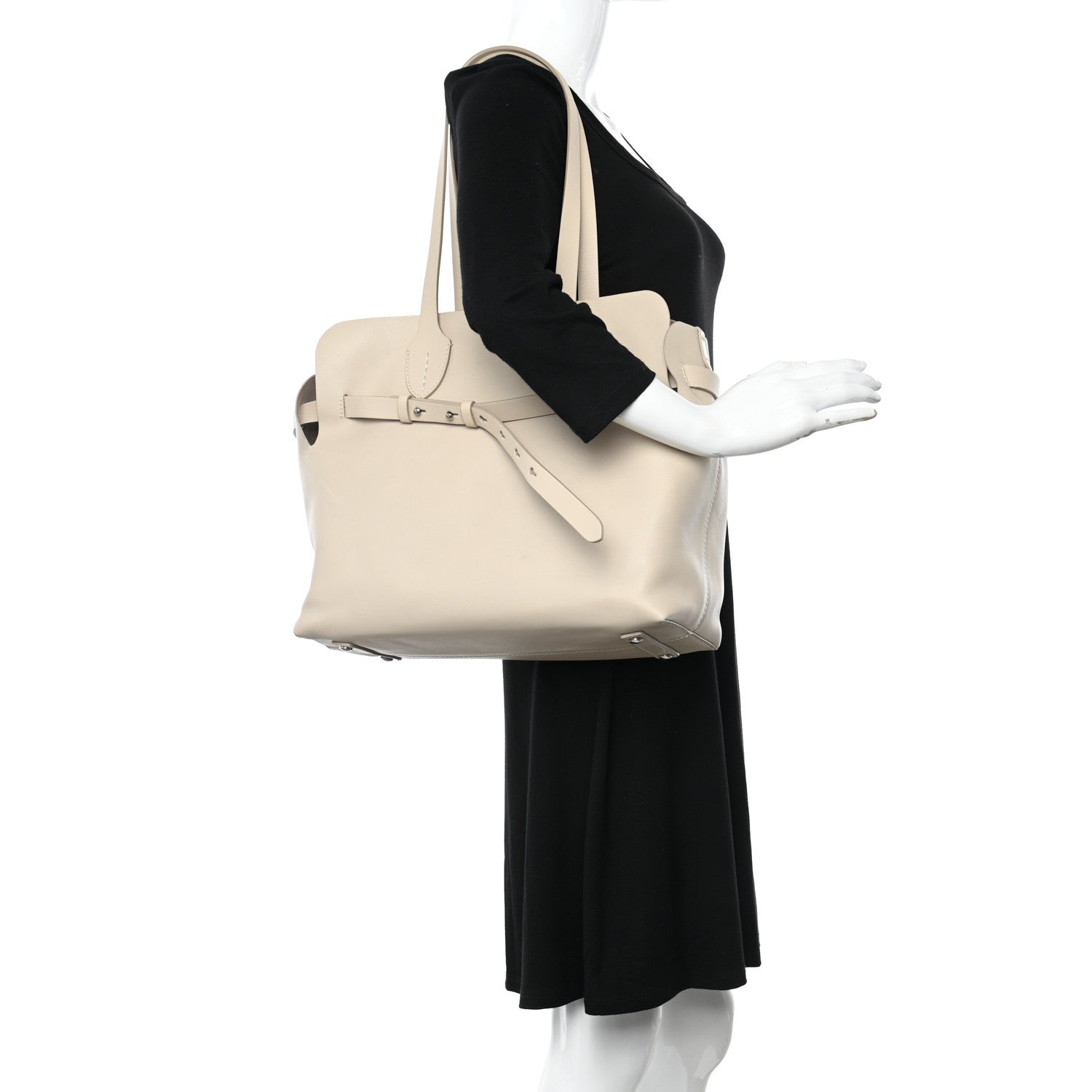 Burberry Soft Calfskin Medium Belt Bag Limestone 3 of 6