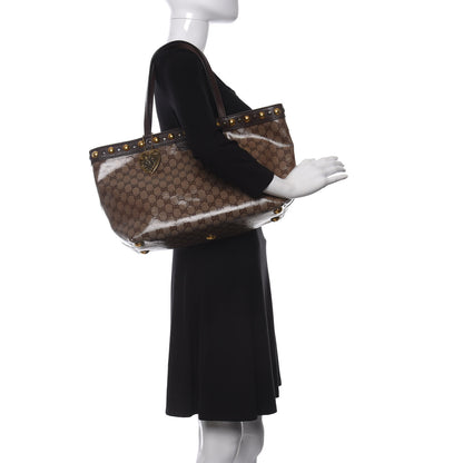 Gucci Crystal Monogram Medium Babouska Tote Dark Brown 2 of 12