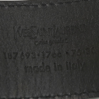 Saint Laurent Patent Leather Bow Belt Black 75 30 6 of 7