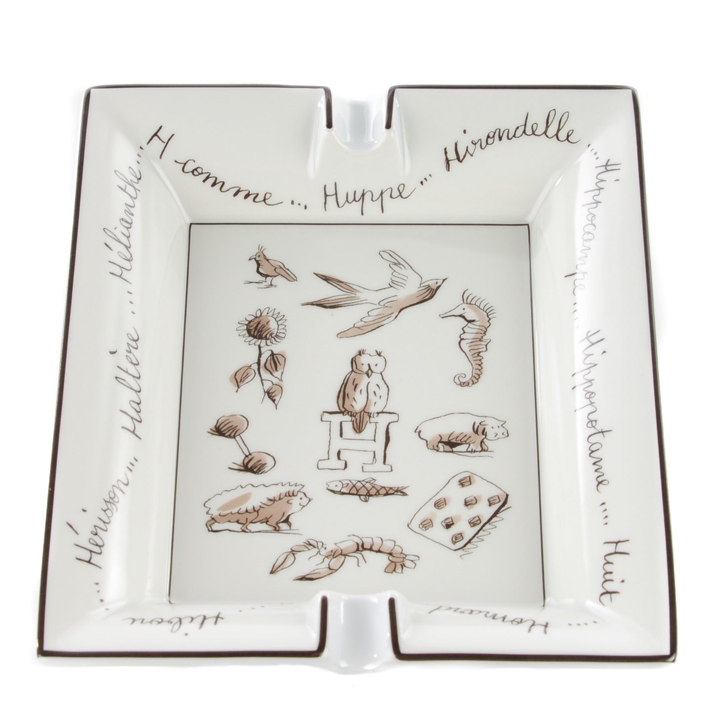 Printed Porcelain Ashtray