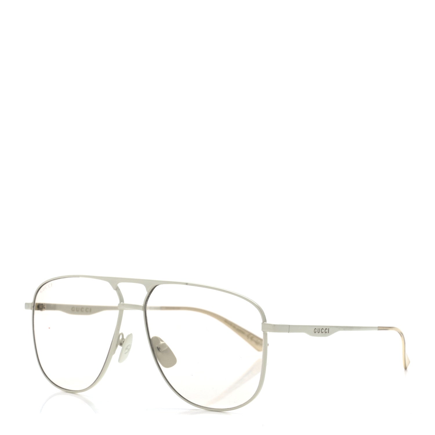 Gucci Aviator Sunglasses GG0336S Ivory Brown 1 of 9