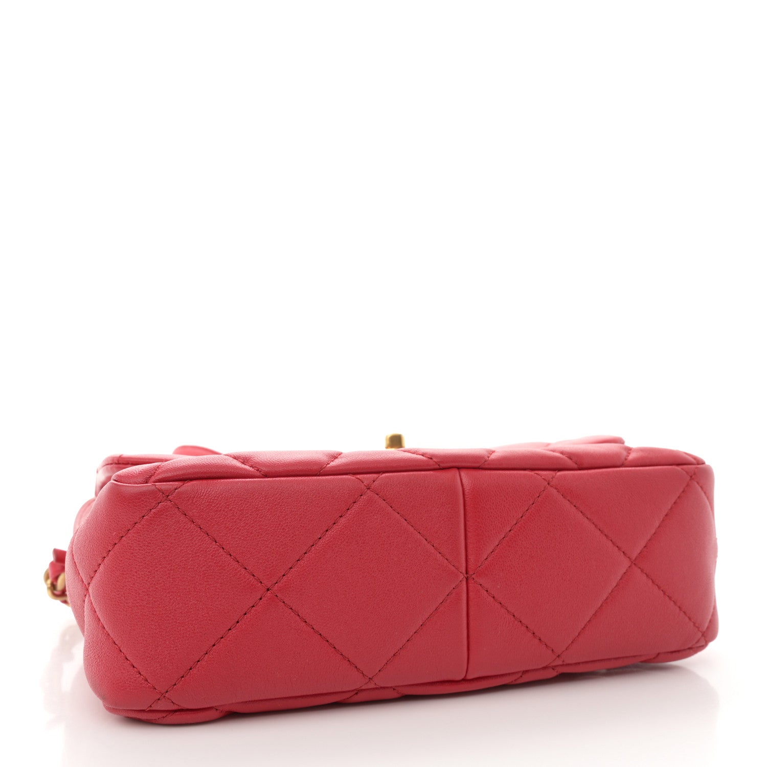 Chanel Lambskin Plexiglass Quilted Coco Love Flap Red 4 of 13
