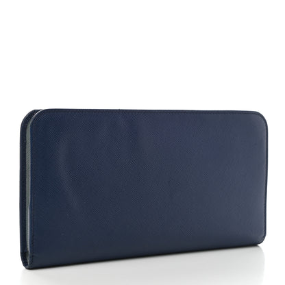 Prada Saffiano Colour Wallet Bluette 3 of 11