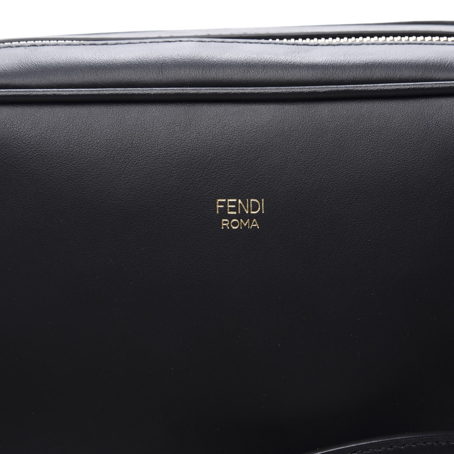Fendi Vitello Century F is Fendi Bi-Color FF 1974 Embossed Camera Case Maya Black 10 of 11