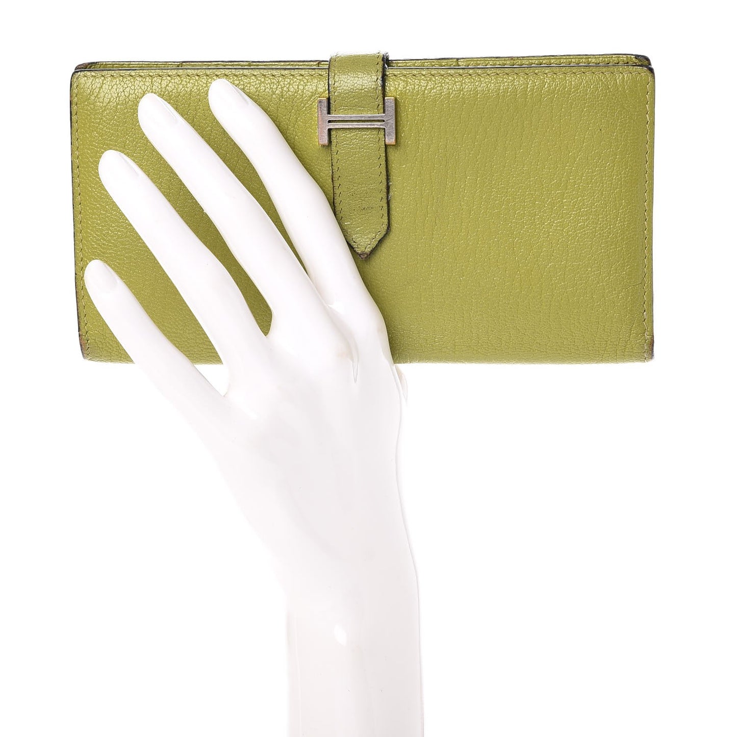 Chevre Mysore Bearn Wallet Vert Anis
