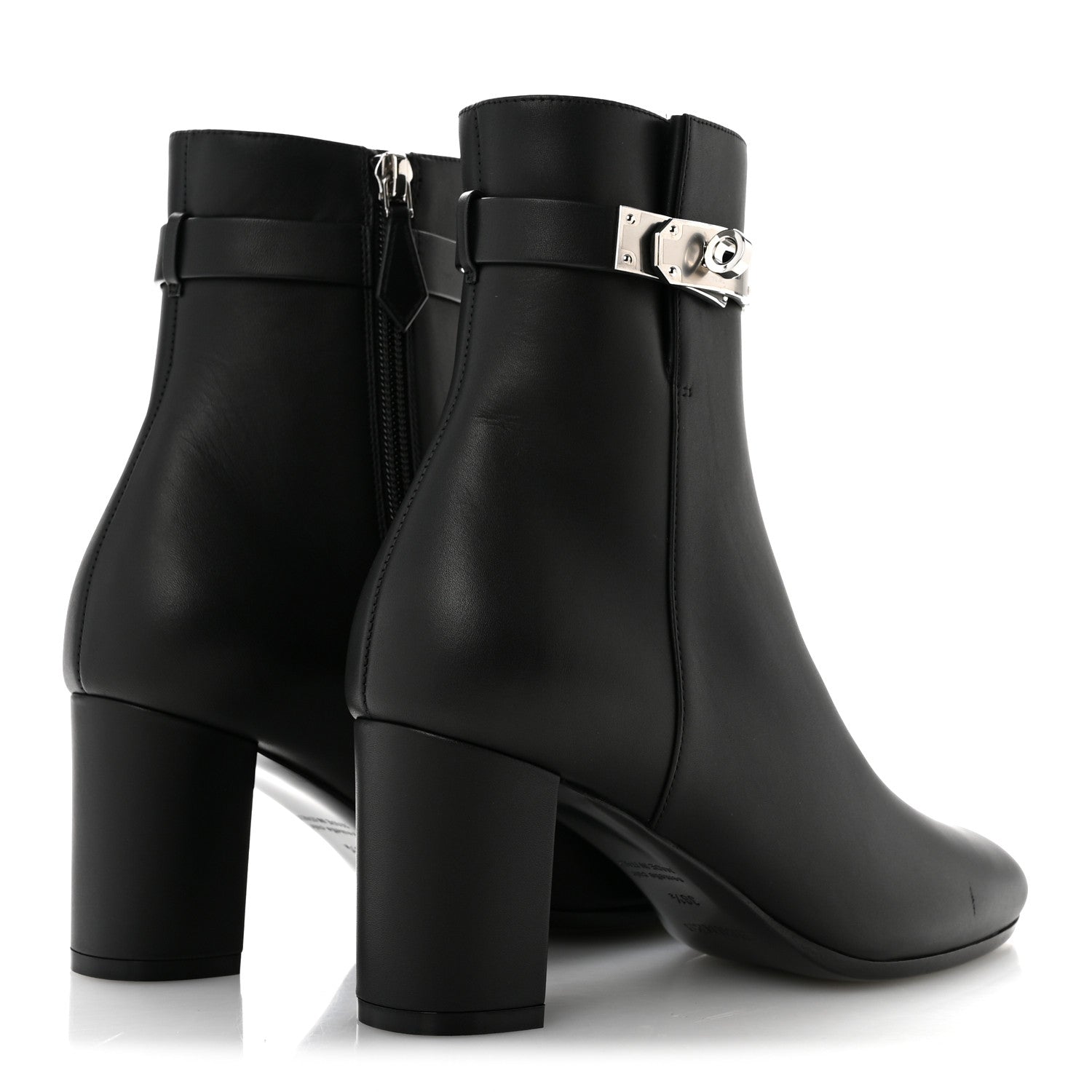 Hermes Calfskin Saint Germain Ankle Boots 36.5 Black 5 of 10