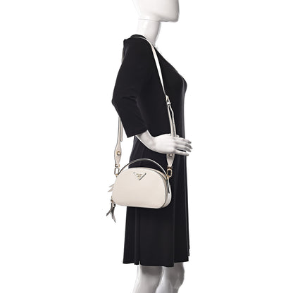 Prada Saffiano Lux Odette Crossbody Bianco 2 of 11