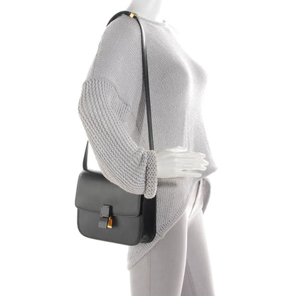 Celine Box Calfskin Medium Classic Box Flap Bag Black 2 of 9
