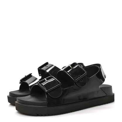 Gucci Rubber Mini Double G Womens Dad Sandals 36 Black 3 of 7