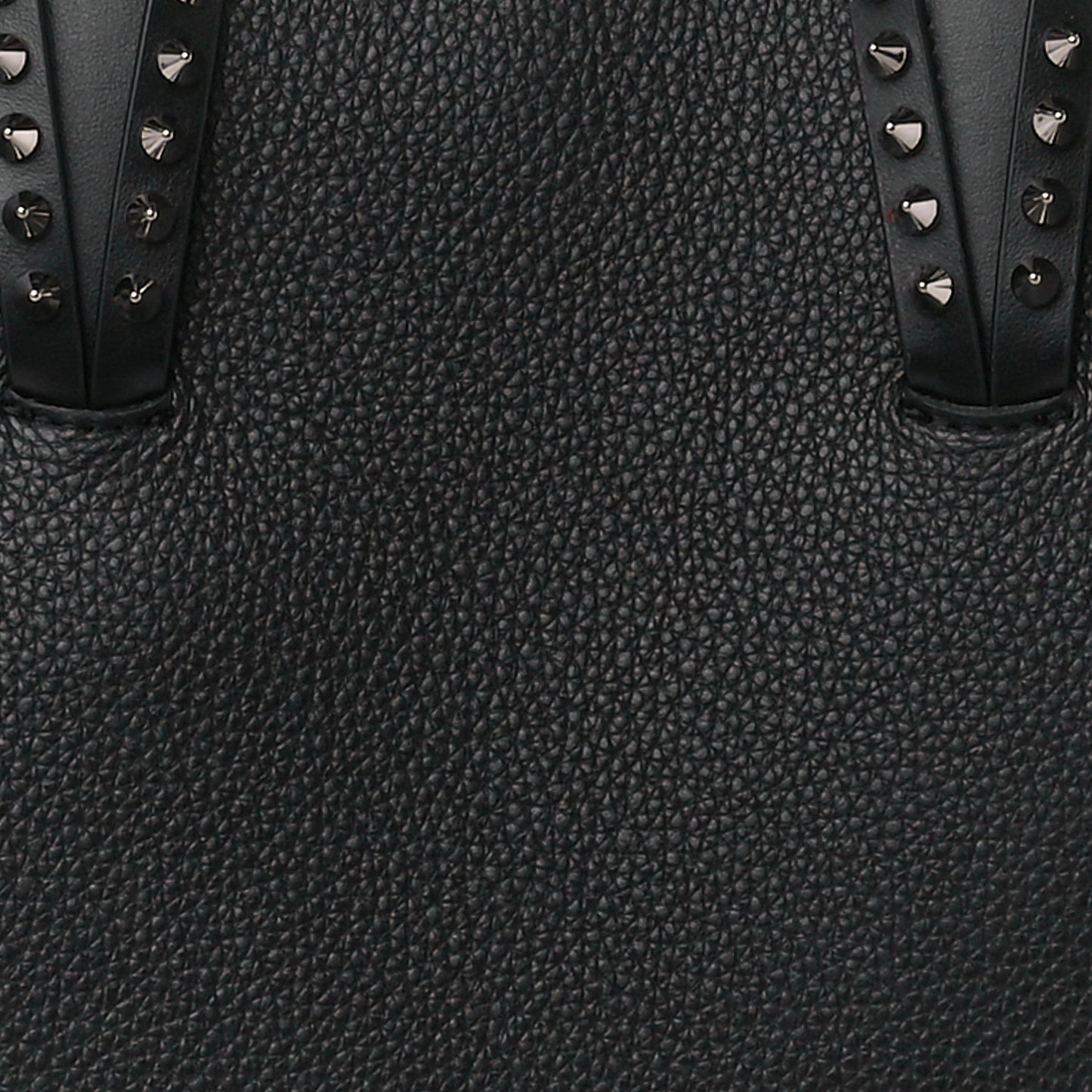 Calfskin Empire Spikes Small East West Cabata Tote Black