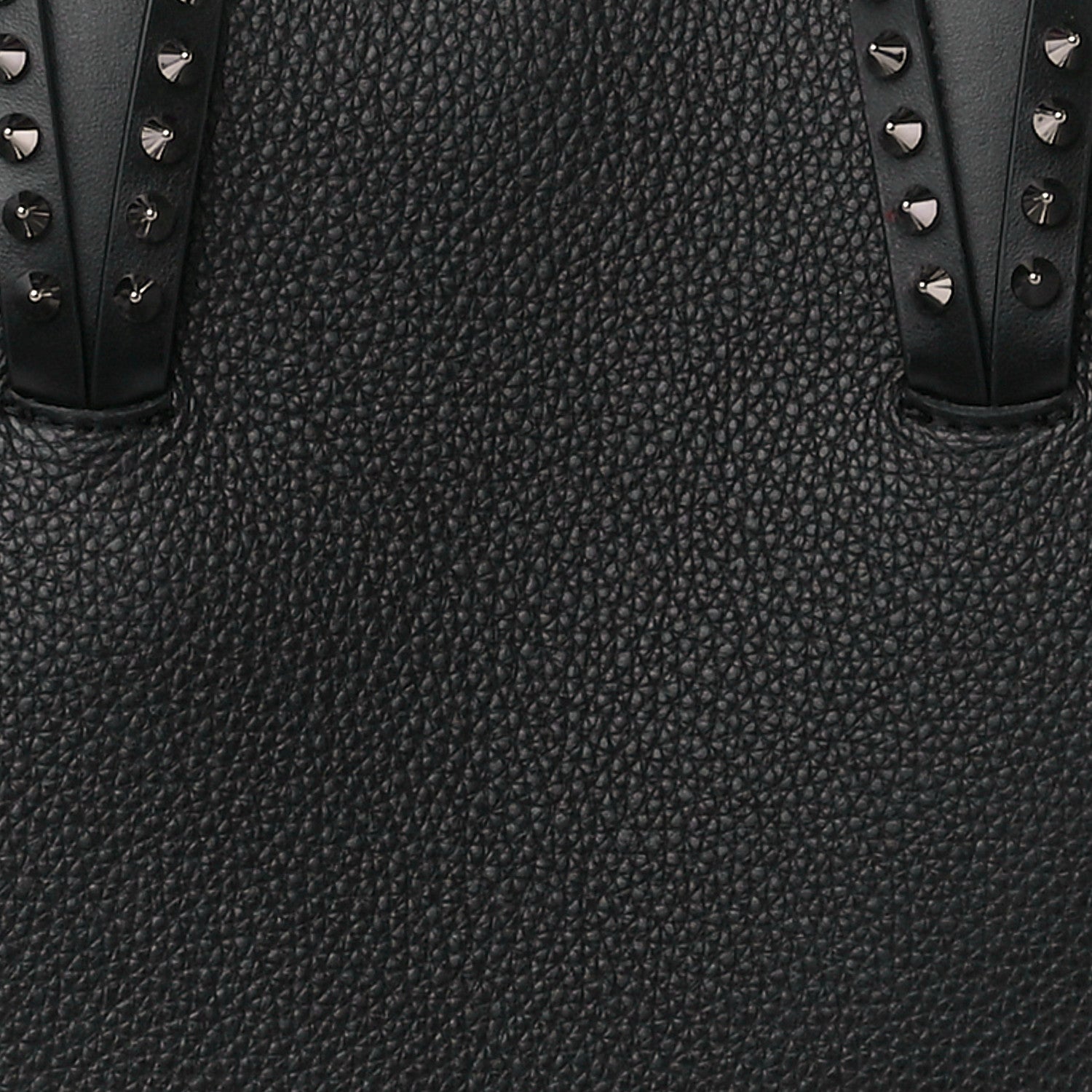 Christian Louboutin Calfskin Empire Spikes Small East West Cabata Tote Black 9 of 11