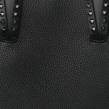 Christian Louboutin Calfskin Empire Spikes Small East West Cabata Tote Black 9 of 11