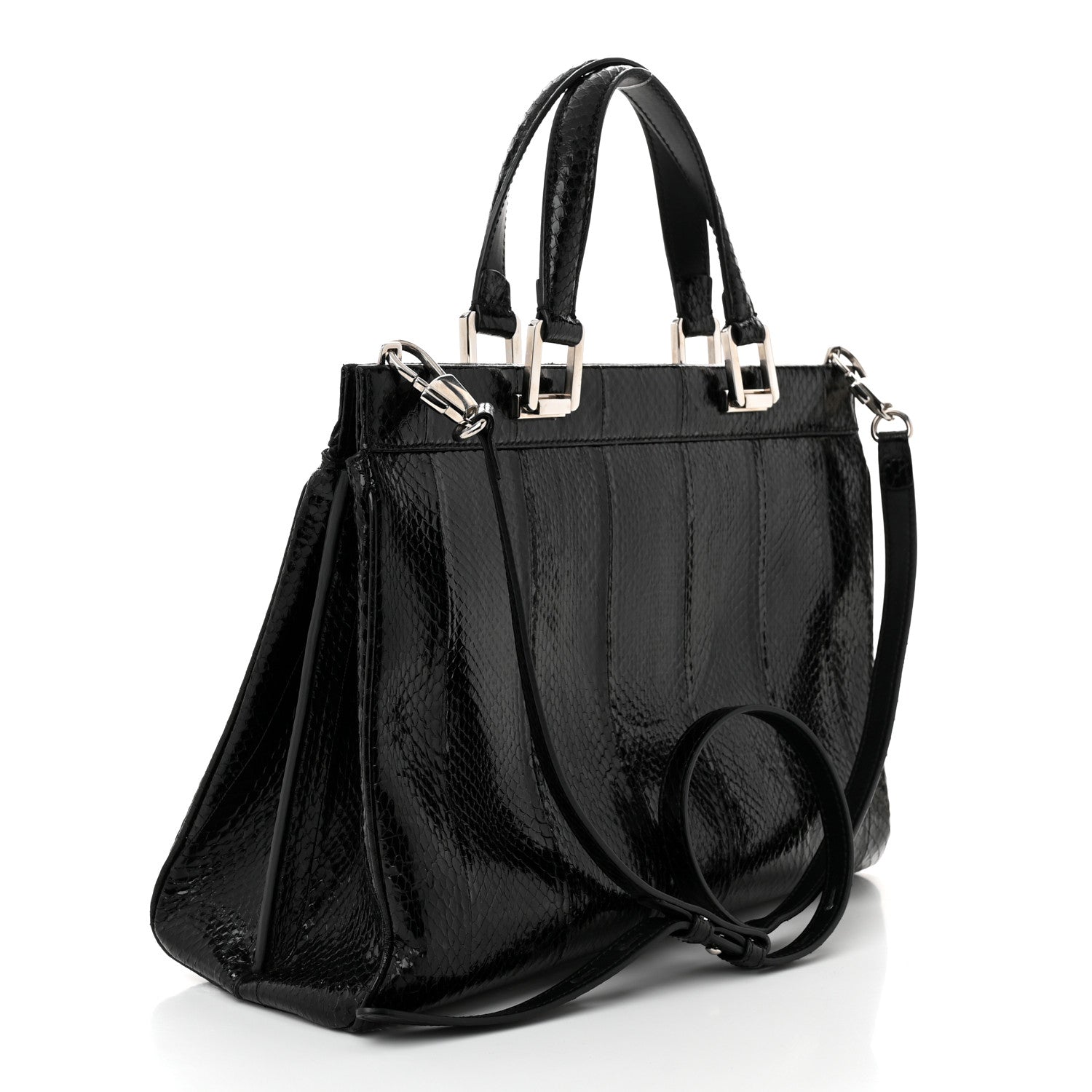Gucci Elaphe Medium Zumi Top Handle Bag Black 3 of 10