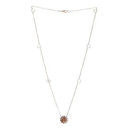 Gucci 18K Rose Gold Diamond Flora Necklace 3 of 7