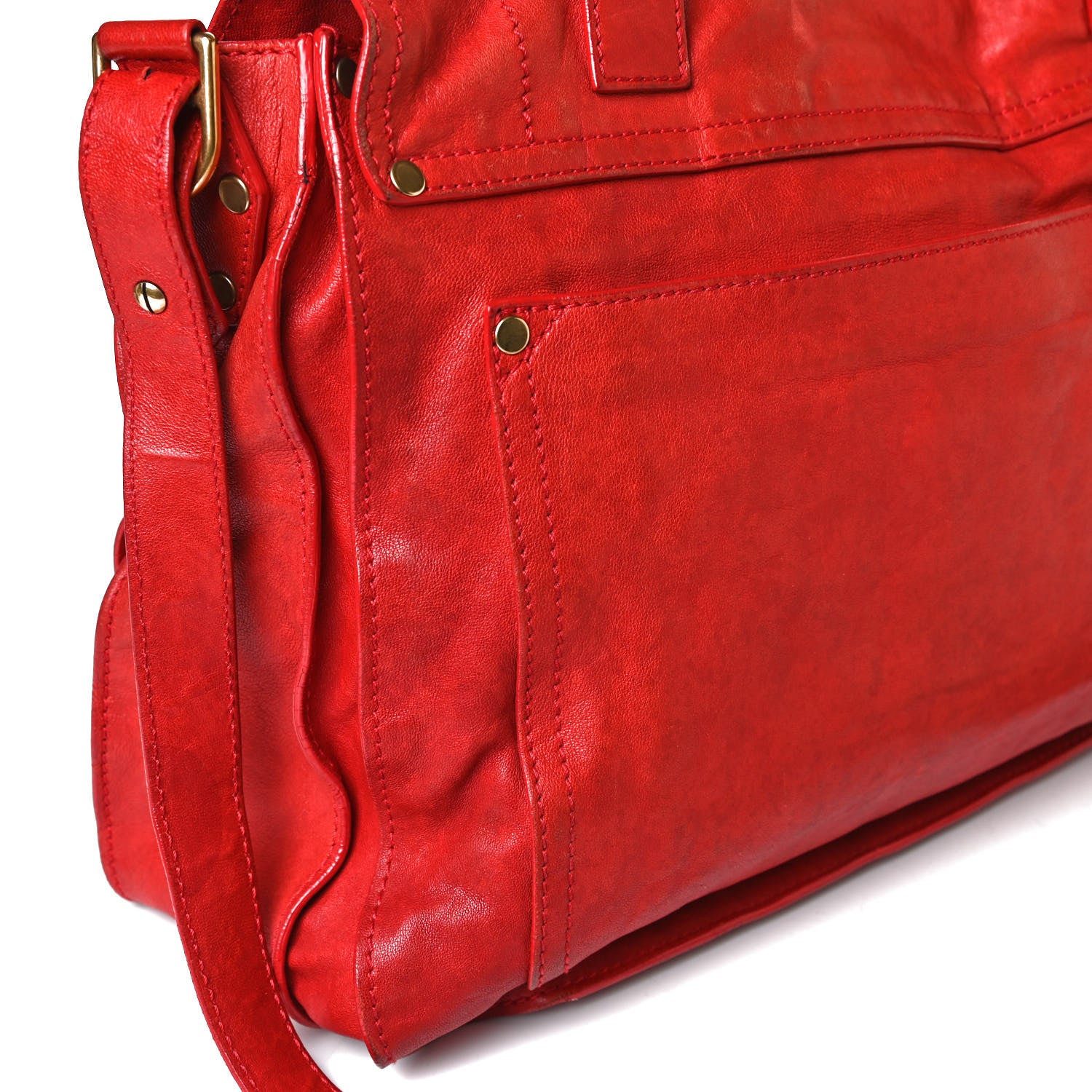 Proenza Schouler Lambskin PS1 Extra Large Satchel Lipstick Red 19 of 41