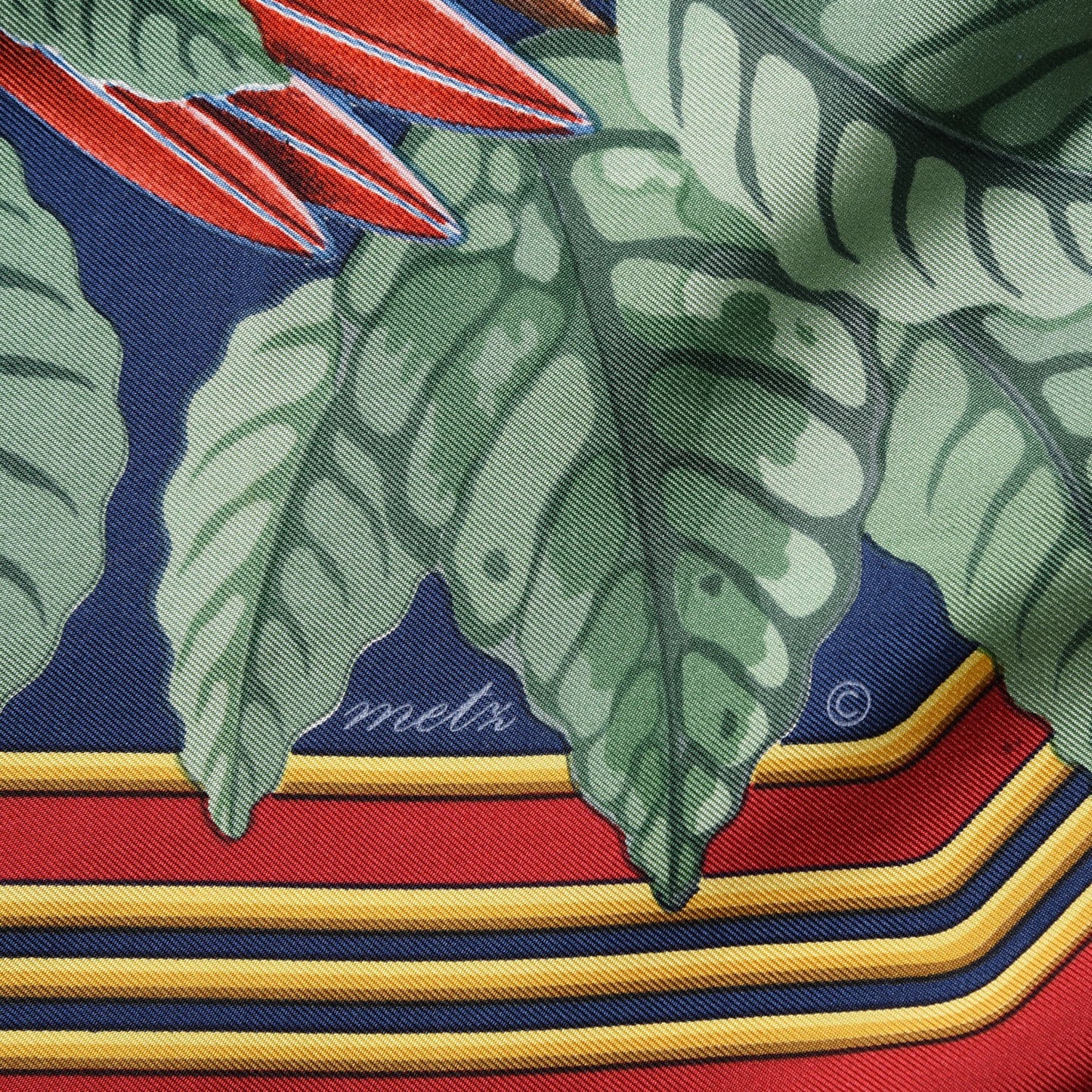 Silk Les Perroquets Scarf 90