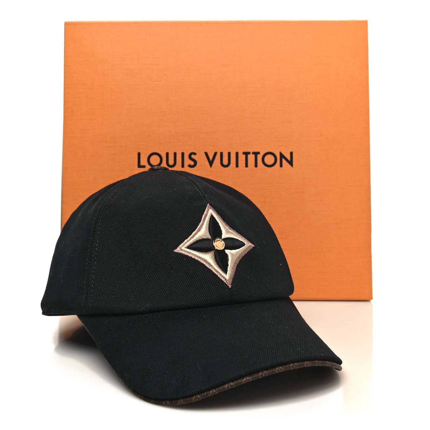 Louis Vuitton Monogram Cotton Jacquard Embroidered LV Day Cap L Black 9 of 9