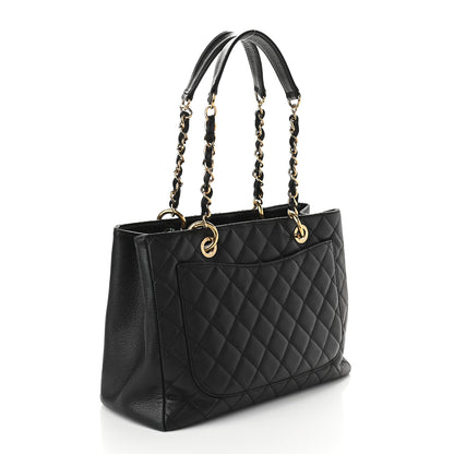 Chanel Caviar Quilted Grand Shopping Tote GST Black 2 of 8