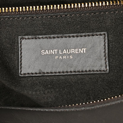Saint Laurent Calfskin Classic Duffle 12 Earth 6 of 16