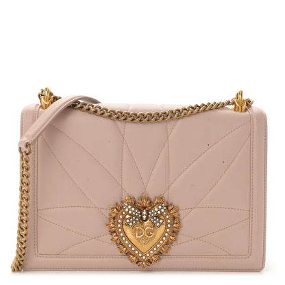 Dolce & Gabbana Calfskin Large Devotion Crossbody Bag Cipria 1 of 14