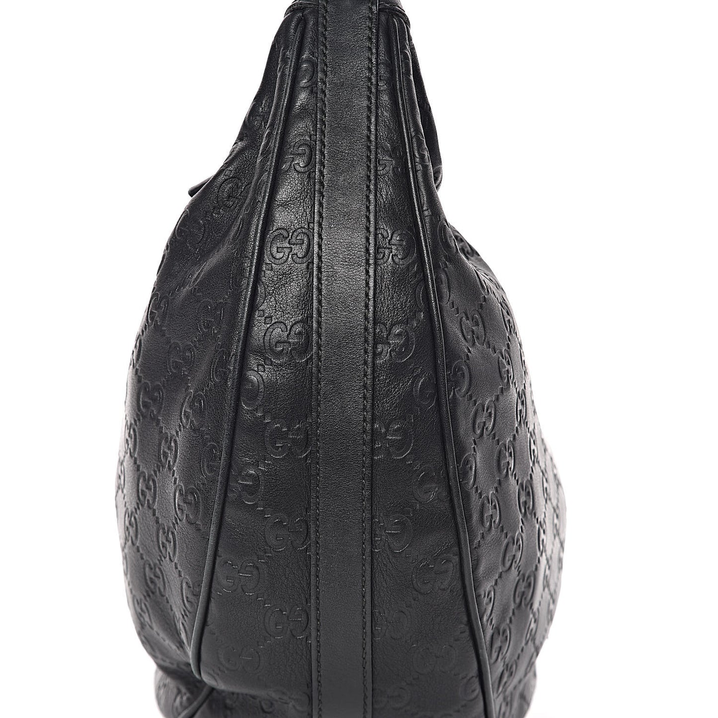 Guccissima Medium GG Twins Hobo Black
