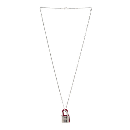 Hermes Swift O'Kelly Pendant Necklace Rose Mexico 3 of 7