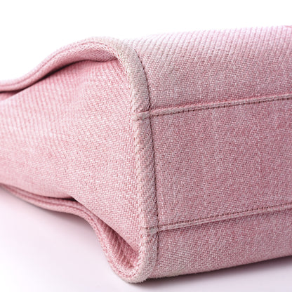 Chanel Canvas Small Deauville Tote Pink 6 of 13
