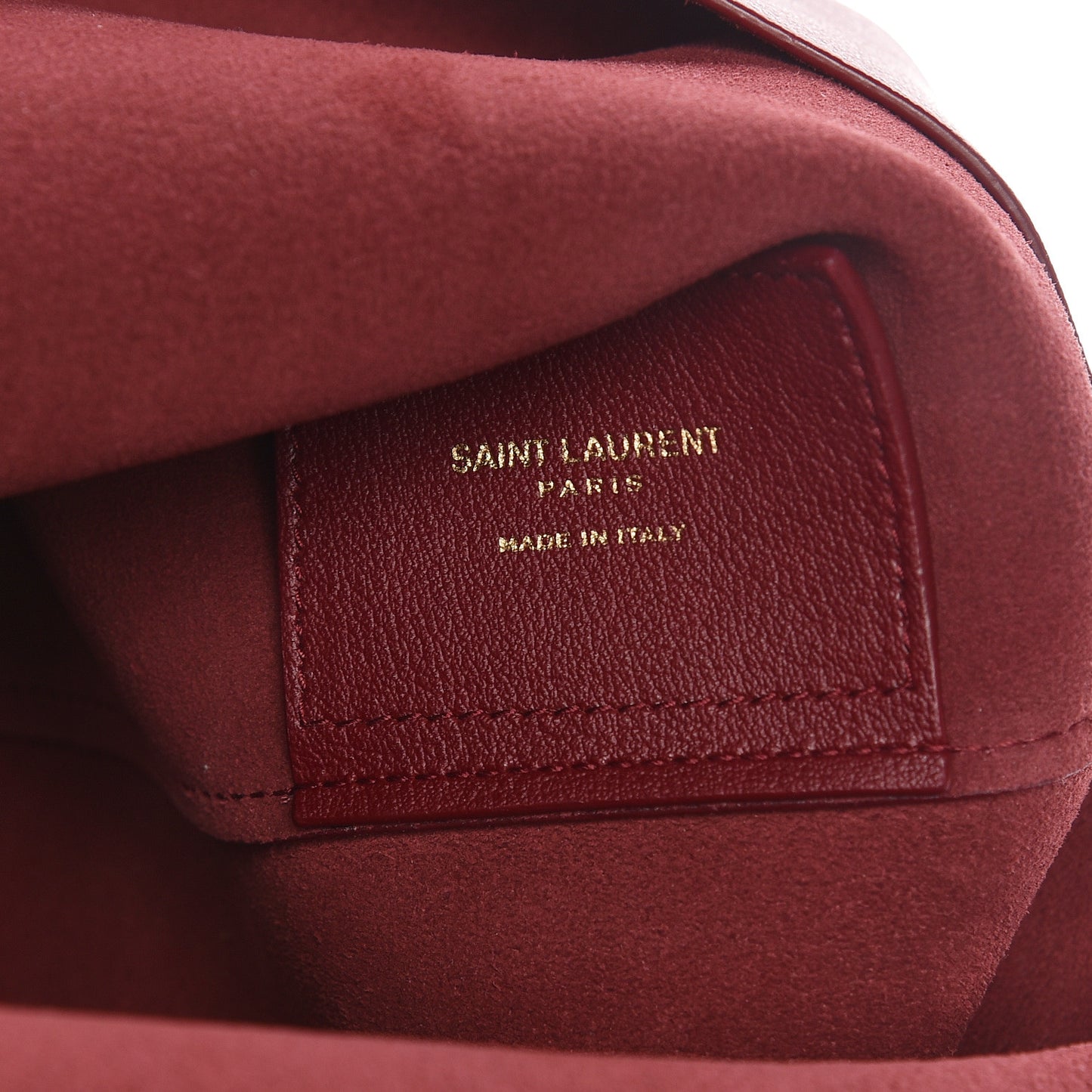 Calfskin Large Shopping Tote Deep Carmin