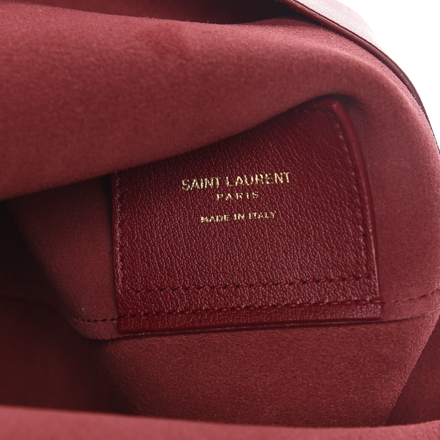 Saint Laurent Calfskin Large Shopping Tote Deep Carmin 7 of 16