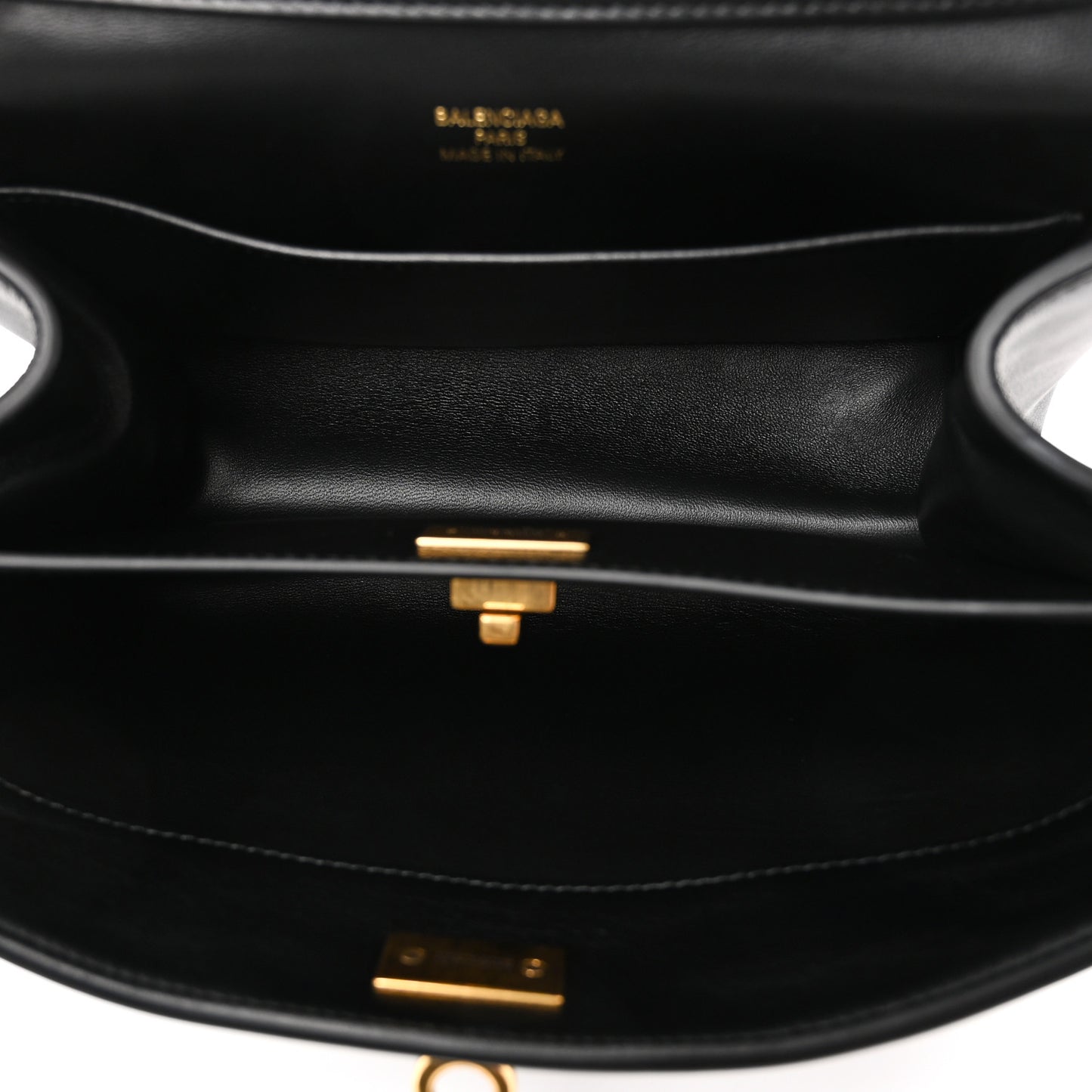 Natural Smooth Calfskin Mini Rodeo Top Handle Handbag Black