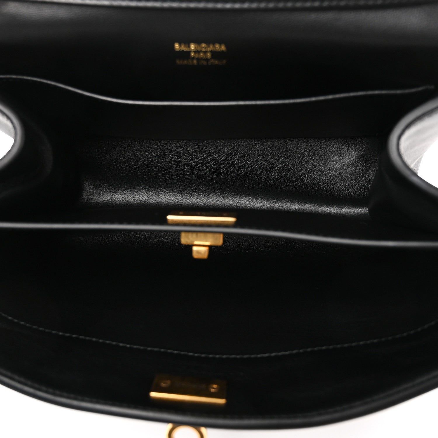 Balenciaga Natural Smooth Calfskin Mini Rodeo Top Handle Handbag Black 4 of 8