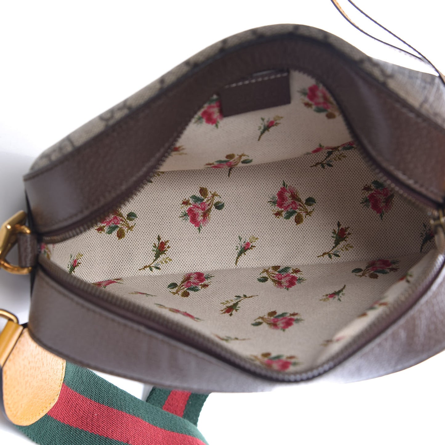 GG Supreme Monogram Web Neo Vintage Shoulder Bag Beige New Acero Crop