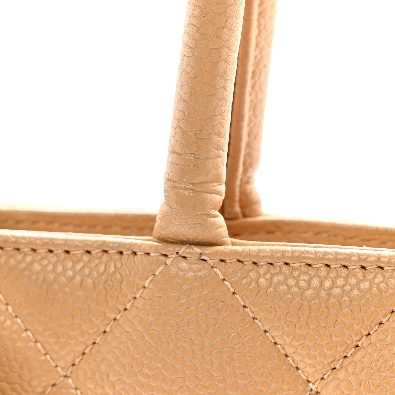 Chanel Caviar Quilted Medallion Tote Beige 11 of 12