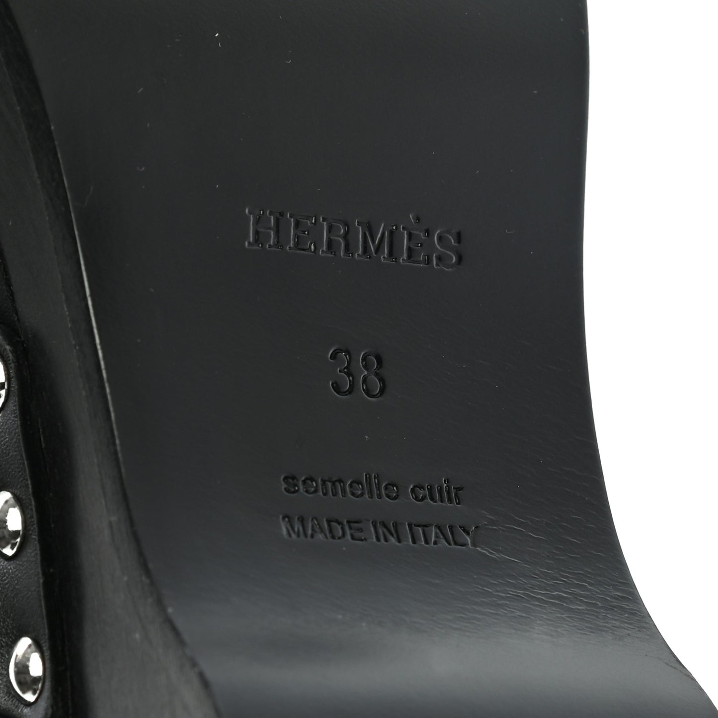 Calfskin Calya Mules 38 Black