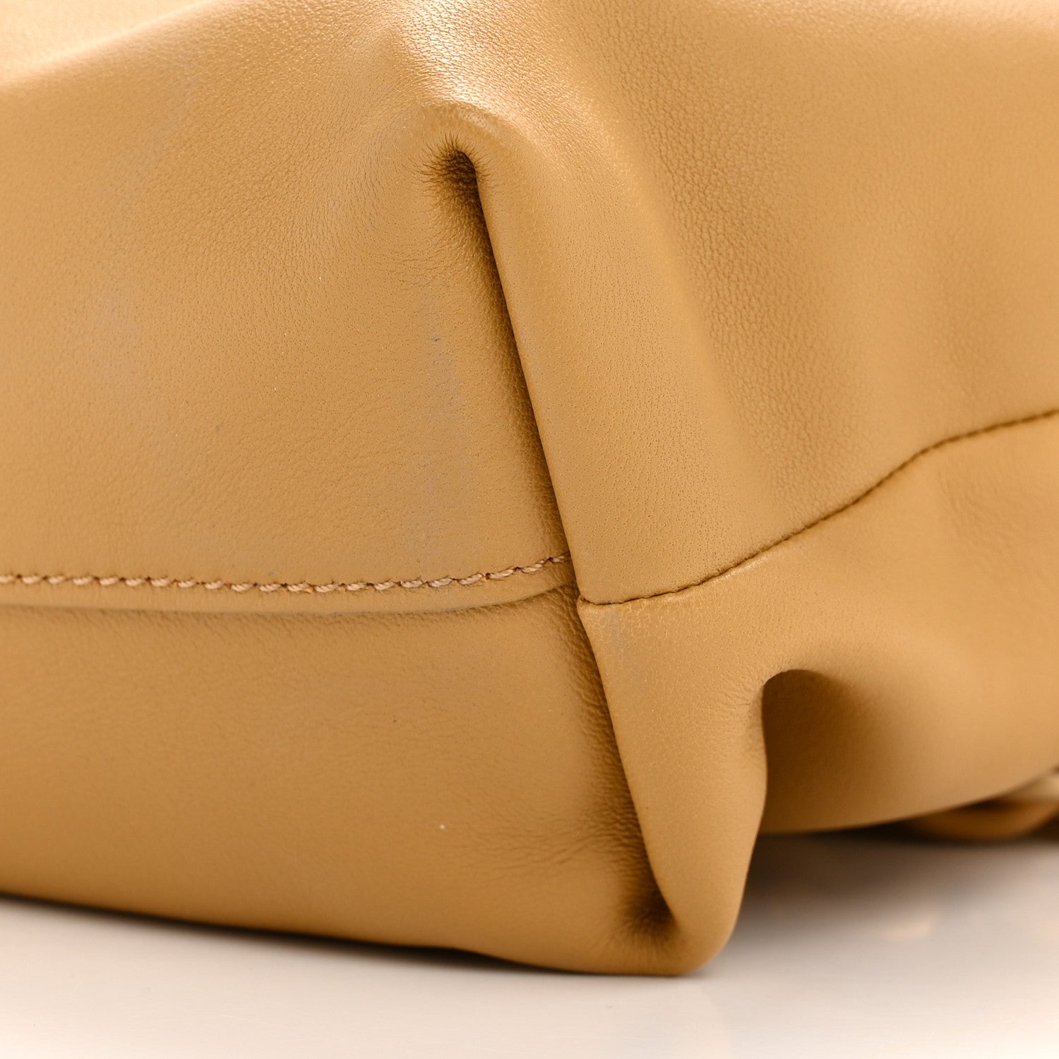 Loewe Mellow Nappa Donut Chain Large Flamenco Knot Clutch Sahara