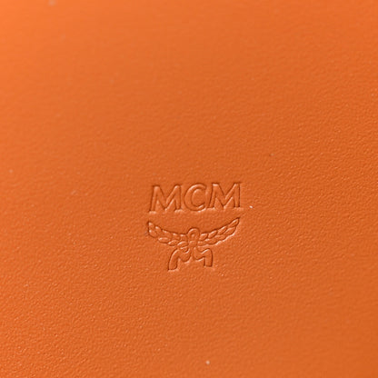 MCM Visetos Large Zip Around Wallet Cognac 6 of 8
