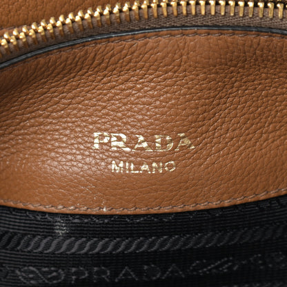 Prada Vitello Phenix Top Handle Bag Cannella 6 of 15