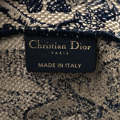 Christian Dior Canvas Embroidered Large Dioriviera Toile De Jouy Book Tote Black 6 of 13