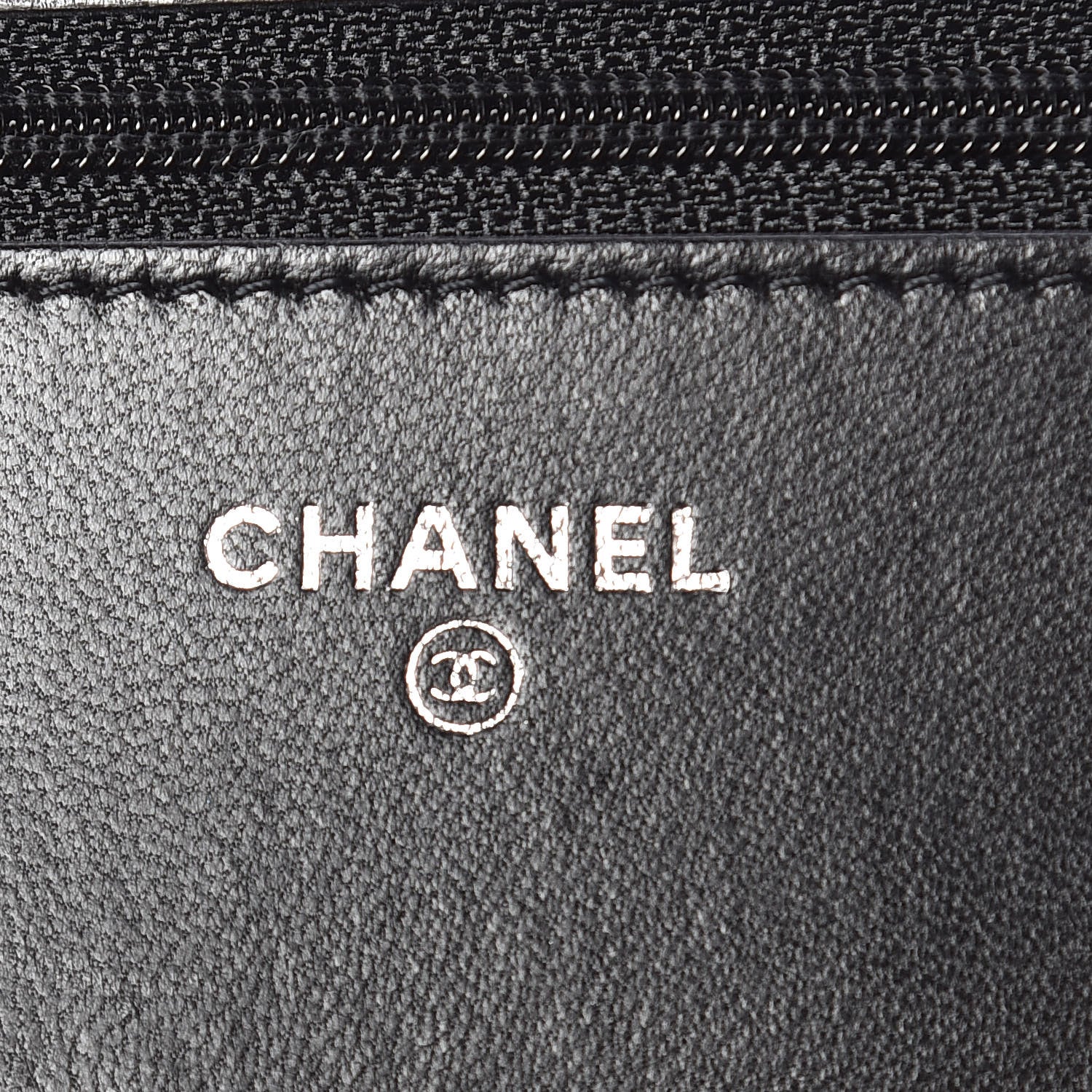 Chanel Lambskin Quilted Wallet On Chain WOC Black 6 of 11
