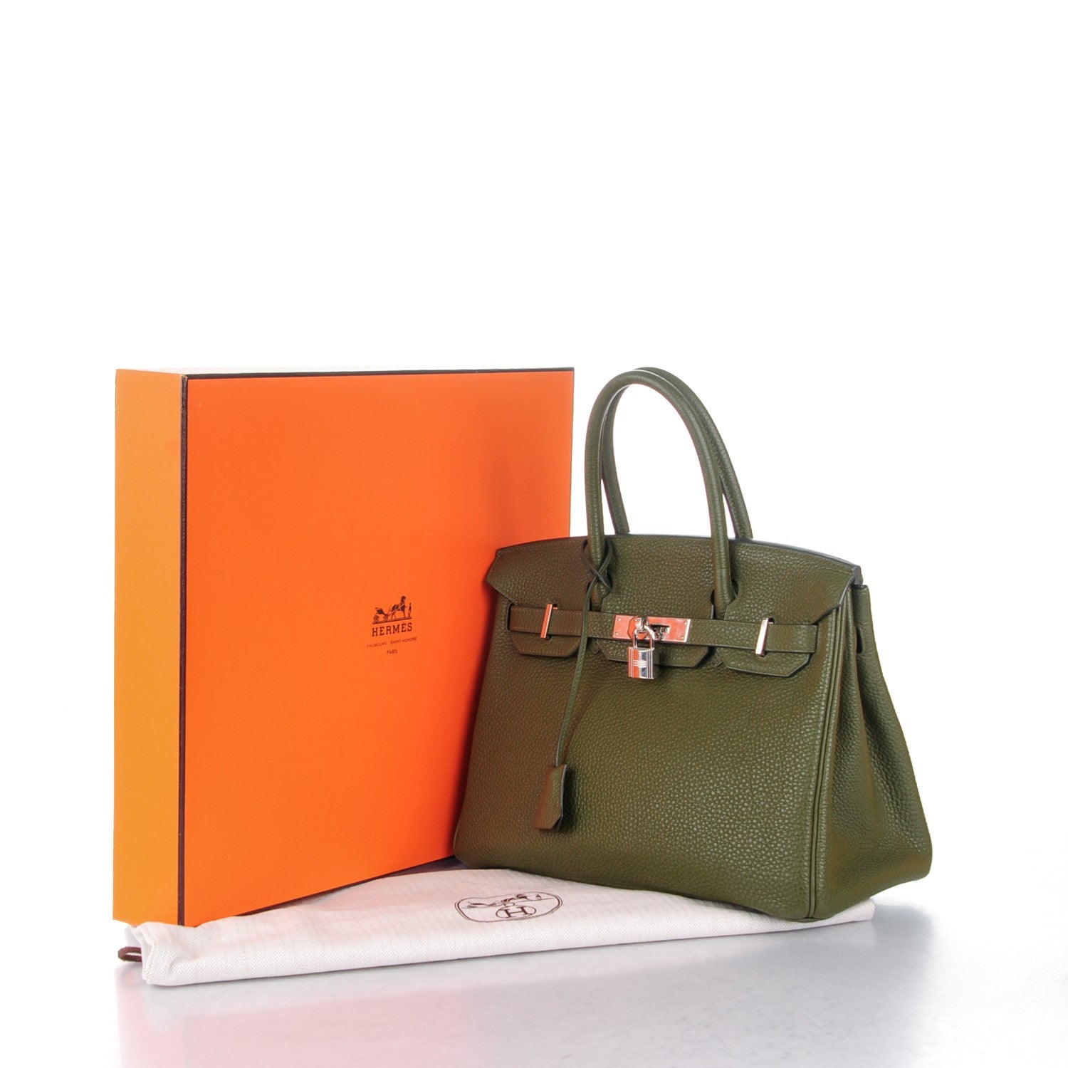 Hermes Togo Birkin 30 Vert Veronese 7 of 26
